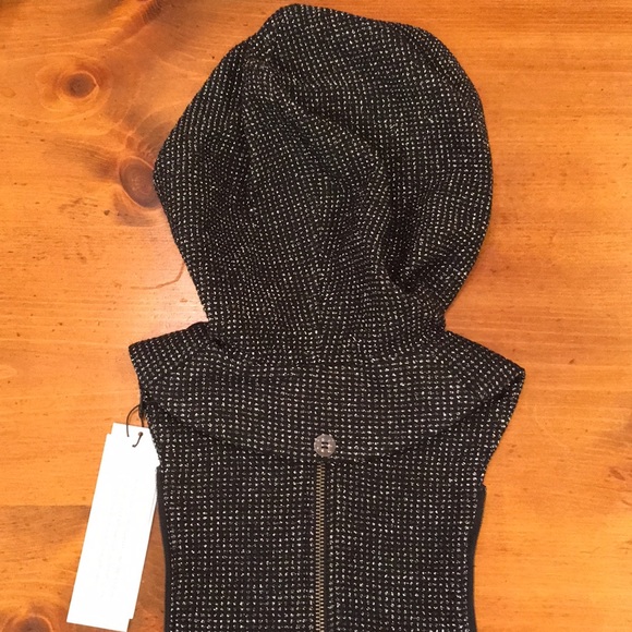 New VERONICA BEARD Silver/Blk Otis Hoodie Dickey - Picture 6 of 8